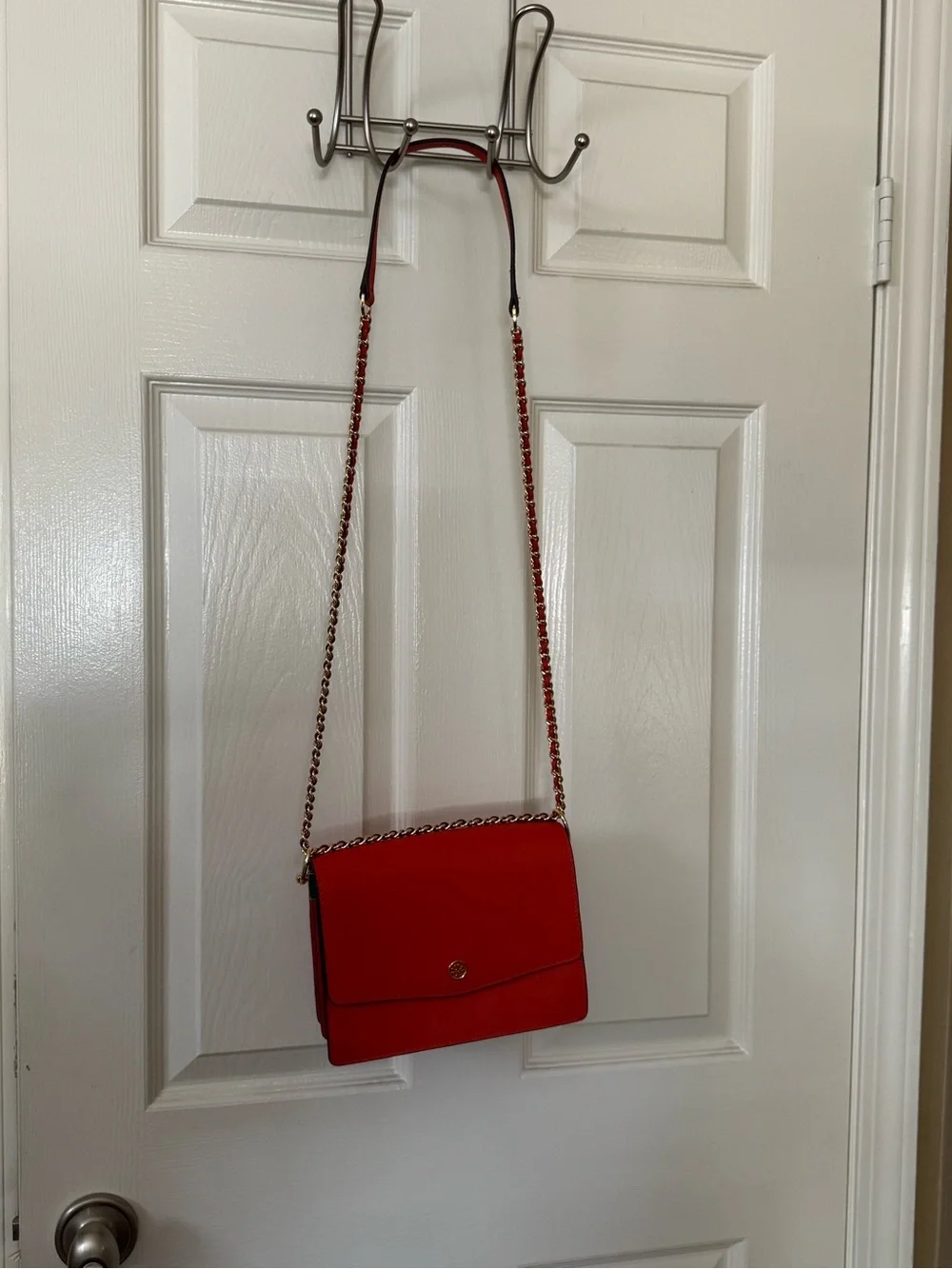 Tory Burch Poppy Crossbody Bag with Chain Strap and matching billfold/wallet